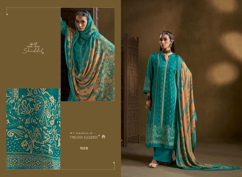 Calista 103 By Shiddat Viscose Pashmina Dress Material 
